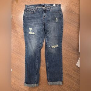 Gap Boyfriend Fit Coupe Ripped Jeans Women
